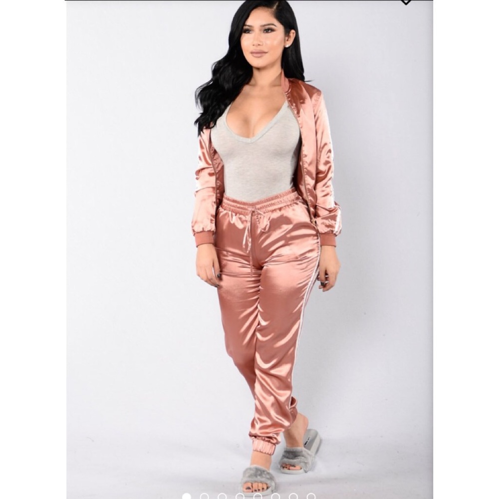 Silk Jogger Pants + Matching Jacket